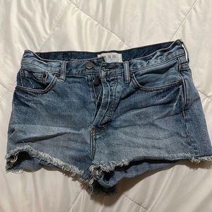 Free People High Waisted Cutoffs, Size 26